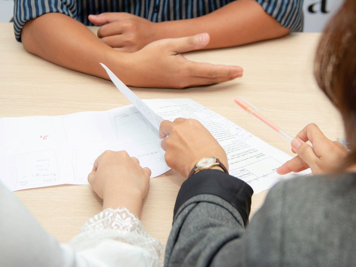 people in meeting interview