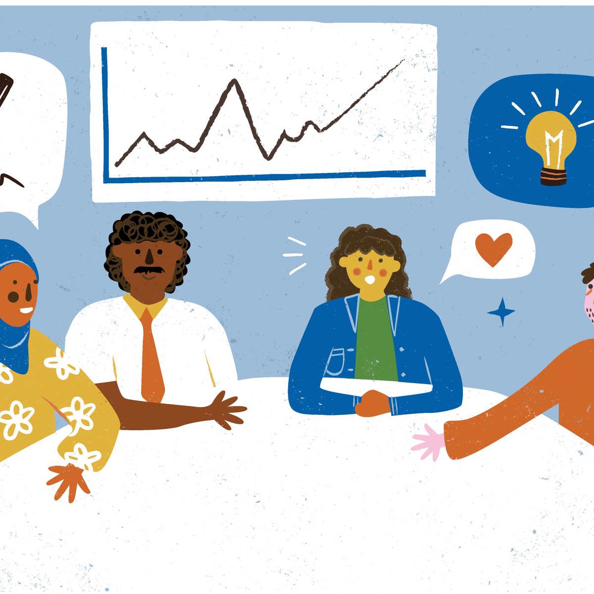 campaigns illustration depicting success over time writing and ideas