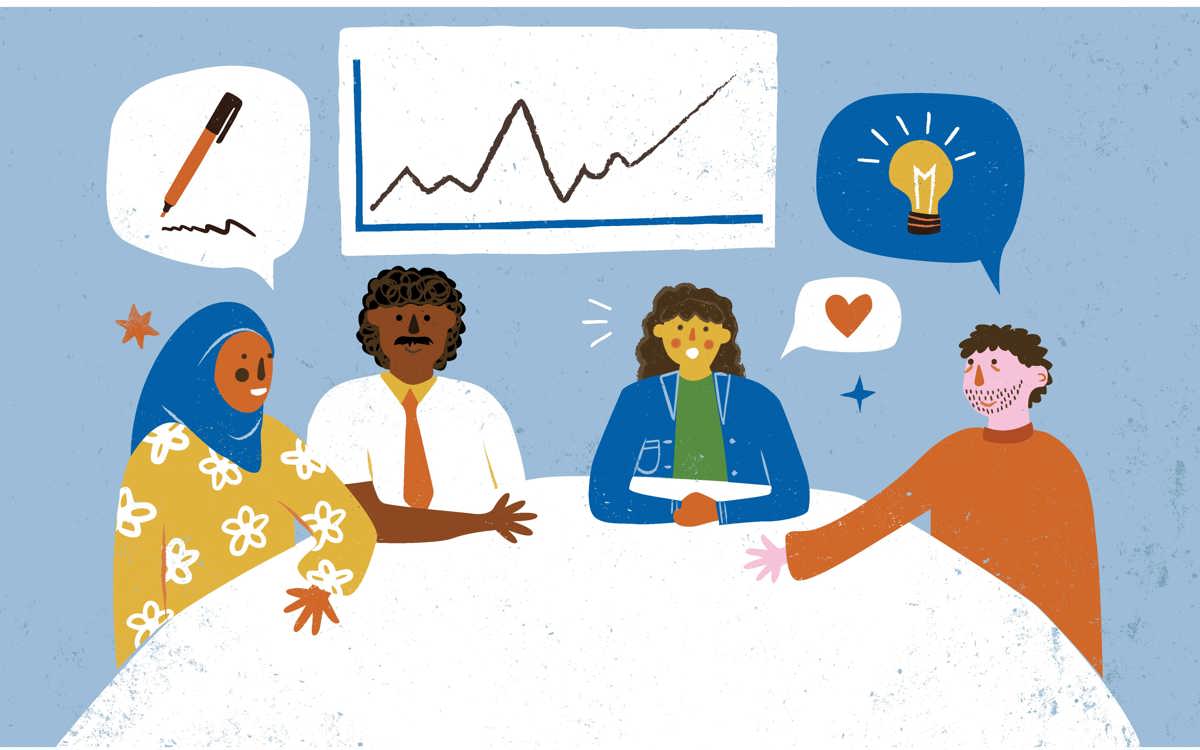 campaigns illustration depicting success over time writing and ideas