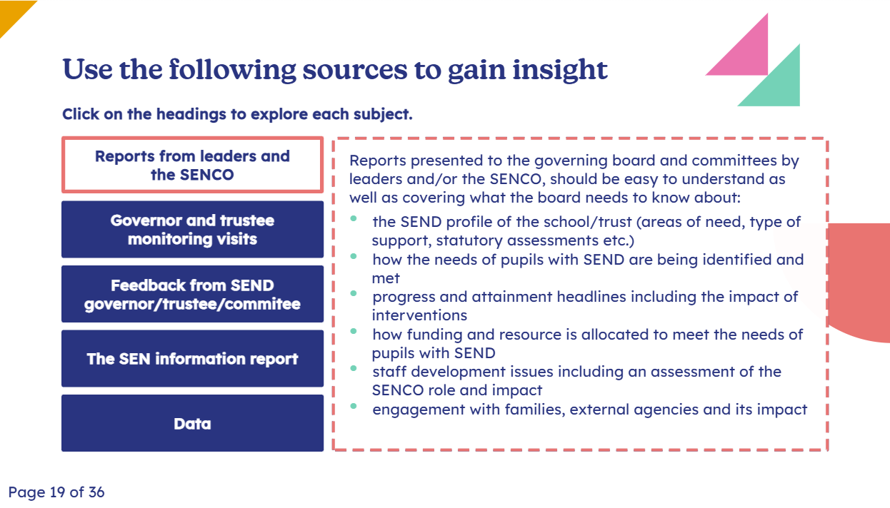 The governance of SEND | National Governance Association