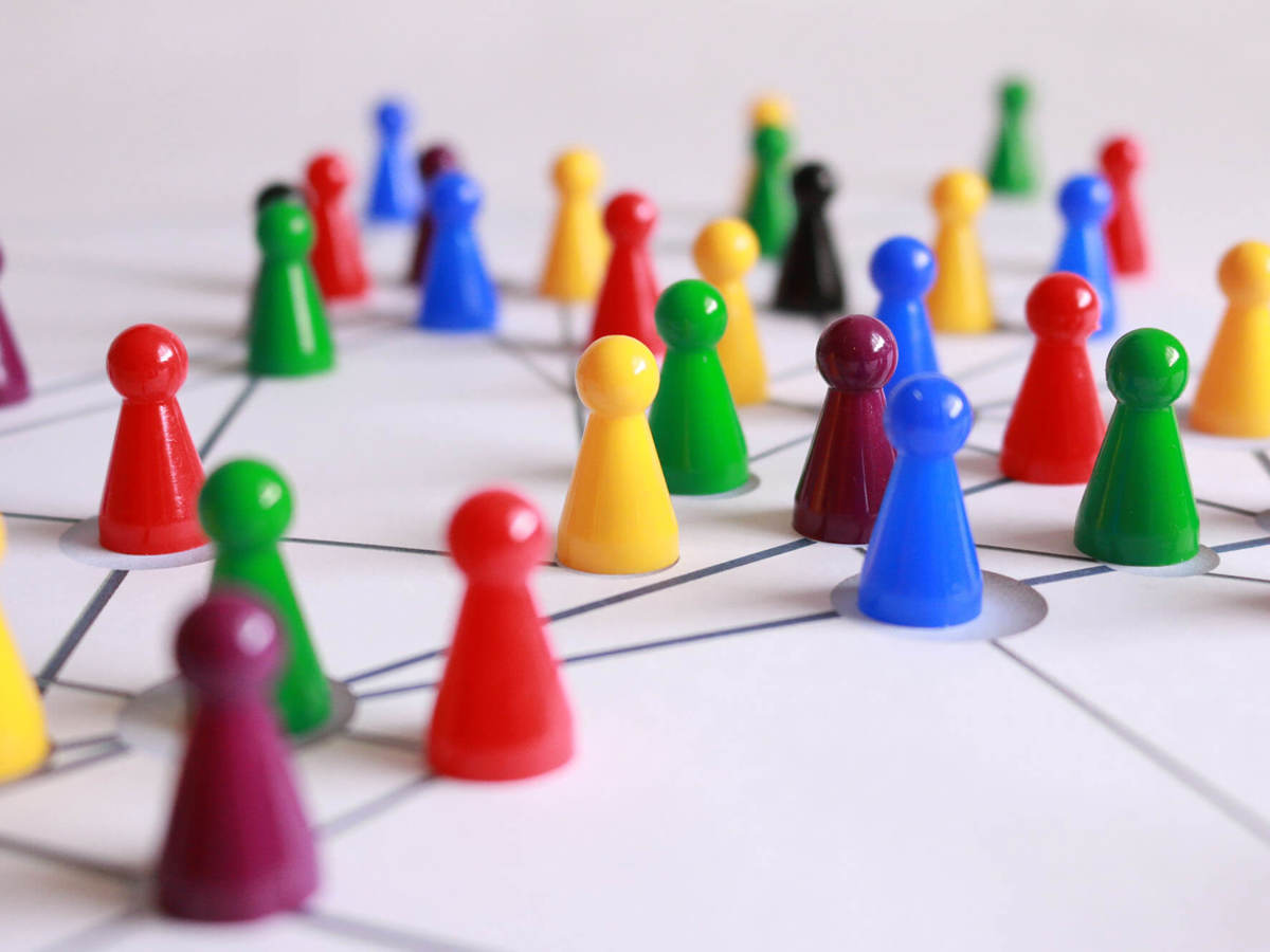 tools-resources network of spread out pawns