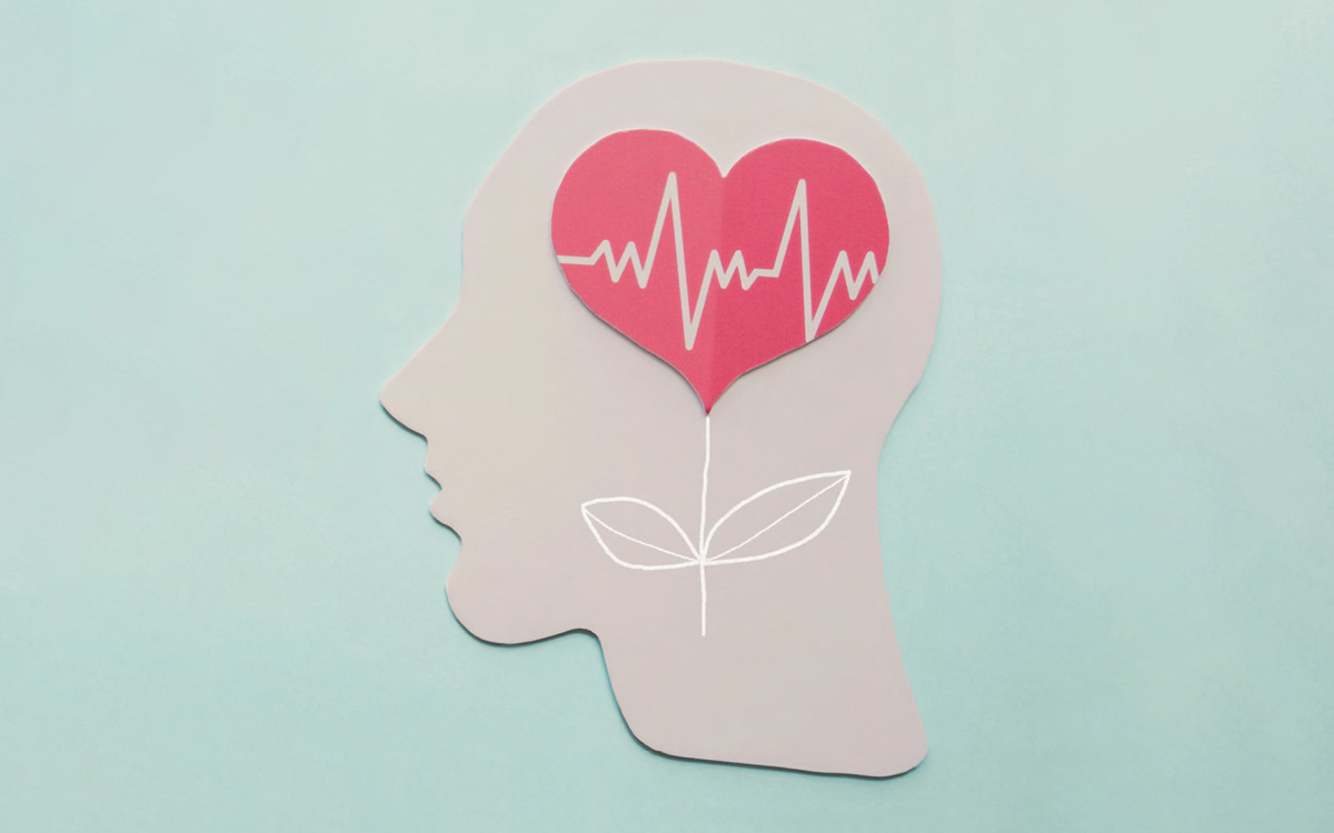 Illustration of person's heartbeat