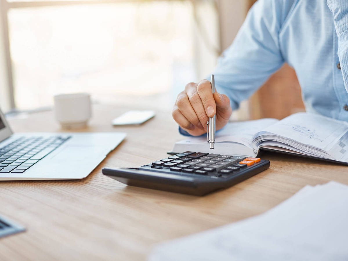 tools-resources using a pen for inputting numbers into calculator