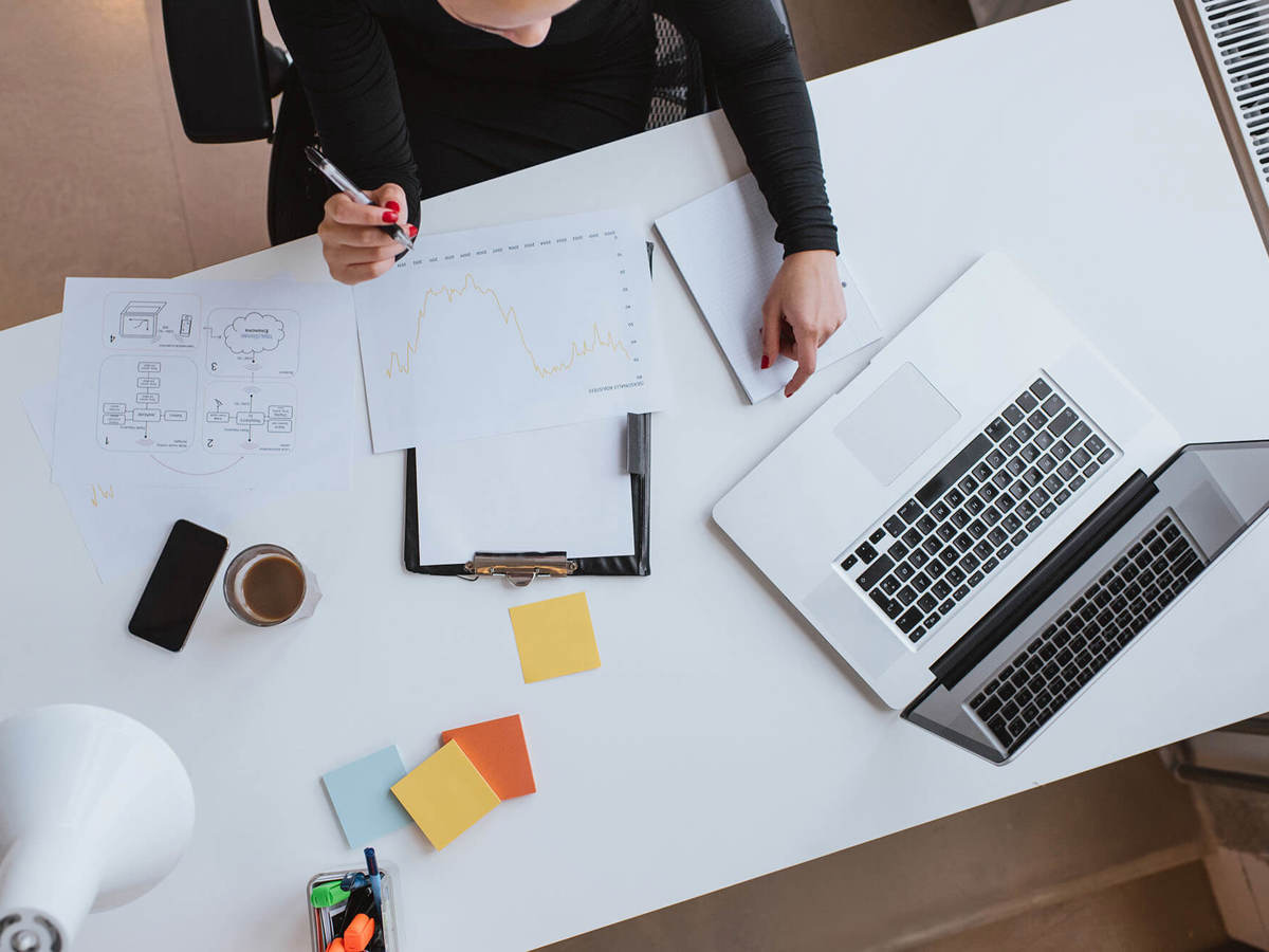 tools-resources someone drawing graphs at a desk