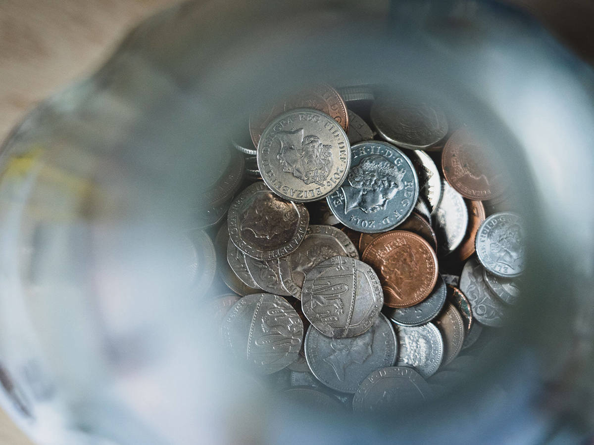 tools-resources money jar half full