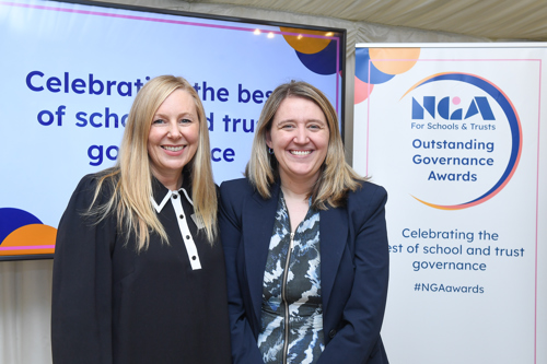 NGA chief executive Emma Balchin with Georgia Gould MP, Minister for School Standards