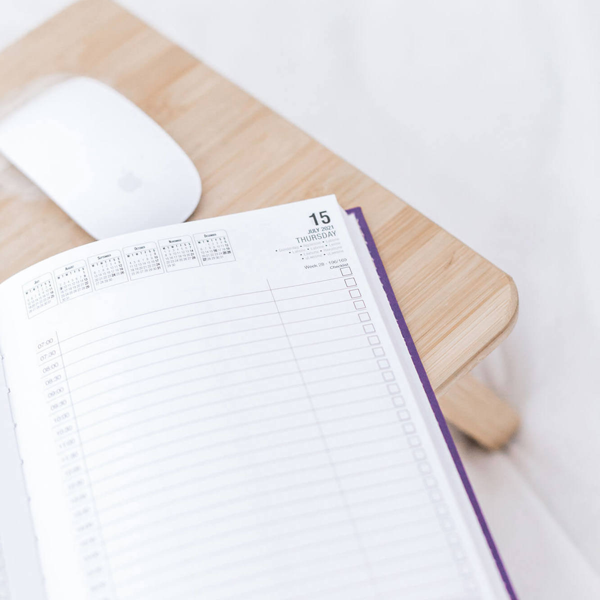 tools-resources open purple backed diary