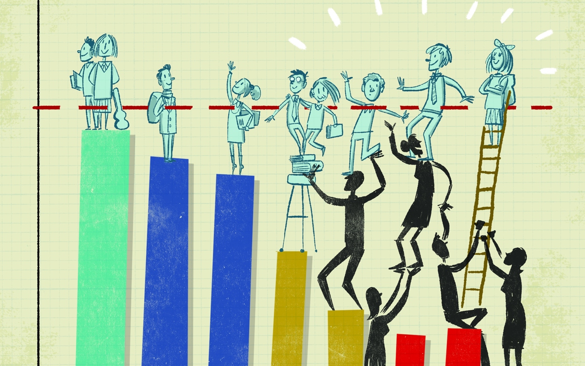 campaigns illustration depicting student success