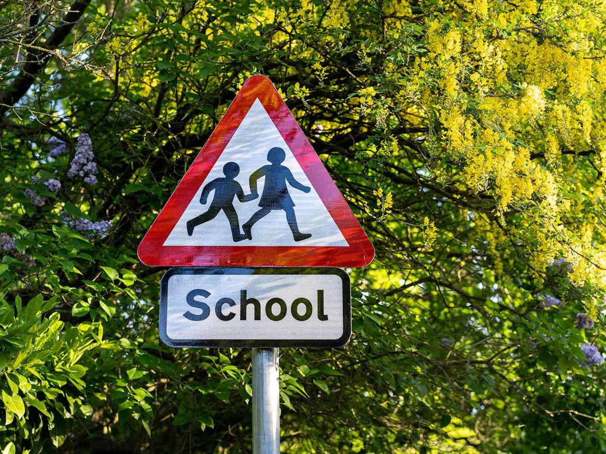 school-environment school road sign