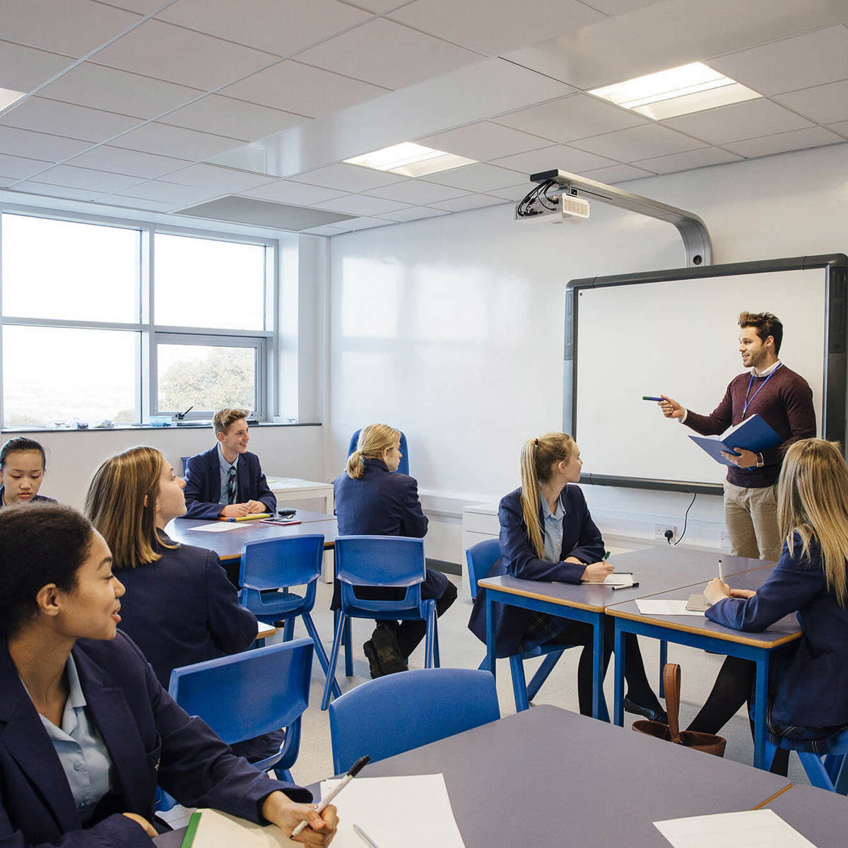 Pupils-learning teaching secondary school class