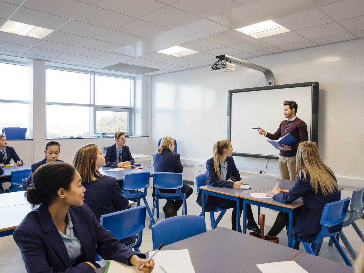 Pupils-learning teaching secondary school class