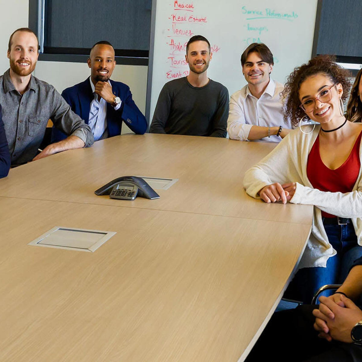 Group of people in a meeting room 