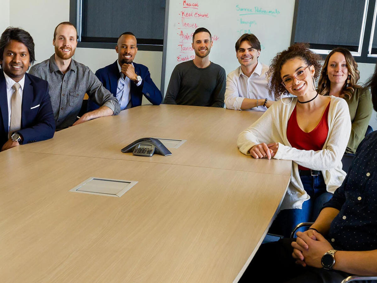 Group of people in a meeting room